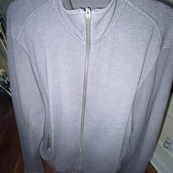 Marc Anthony Mens Mock Neck Long Sleeve Full Zip Sweater Jacket Gray Large - Picture 6 of 9